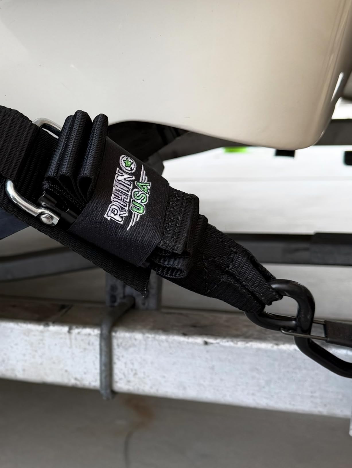 Rhino USA Boat Trailer Straps (2-Pack) - Heavy Duty 2 Inch x 48 Inch Boat Tie Down Straps to Trailer - Ultimate Adjustable Transom Tie Down Straps for Trailering Safety with Boat, Jet Ski, & More! customer photo 1