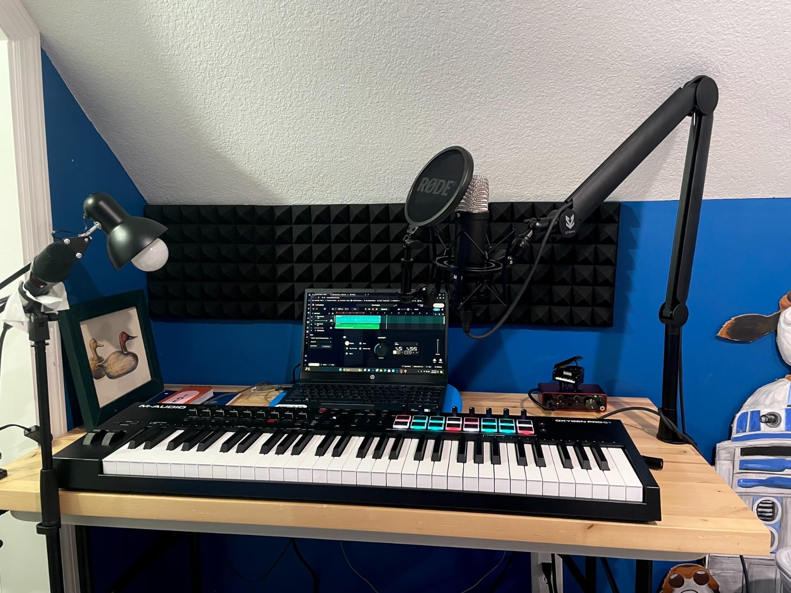 M-AUDIO Oxygen Pro 61 Key USB MIDI Keyboard Controller With Beat Pads, MIDI-assignable Knobs, Buttons and Faders, and Native Instruments Sound Package (NKS Integration) customer photo 2