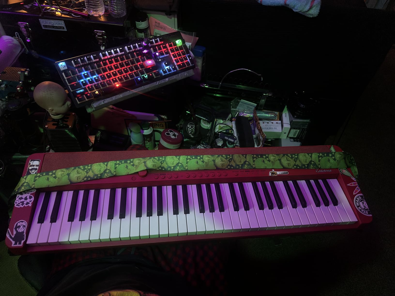 Casio Casiotone CT-S1 - 61-Key Touch-Sensitive Retro Keyboard | Sleek, Portable Design for Beginners to Pros | Stereo Grand Piano + 60 AiX Tones | USB-MIDI Connectivity | Red customer photo 2