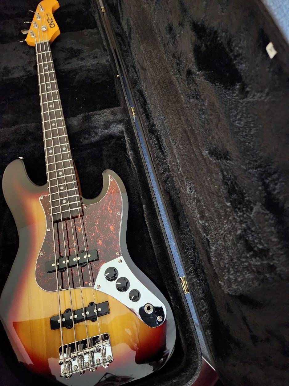JB Mini Electric Bass Guitar - Fiesta Red, 28.6