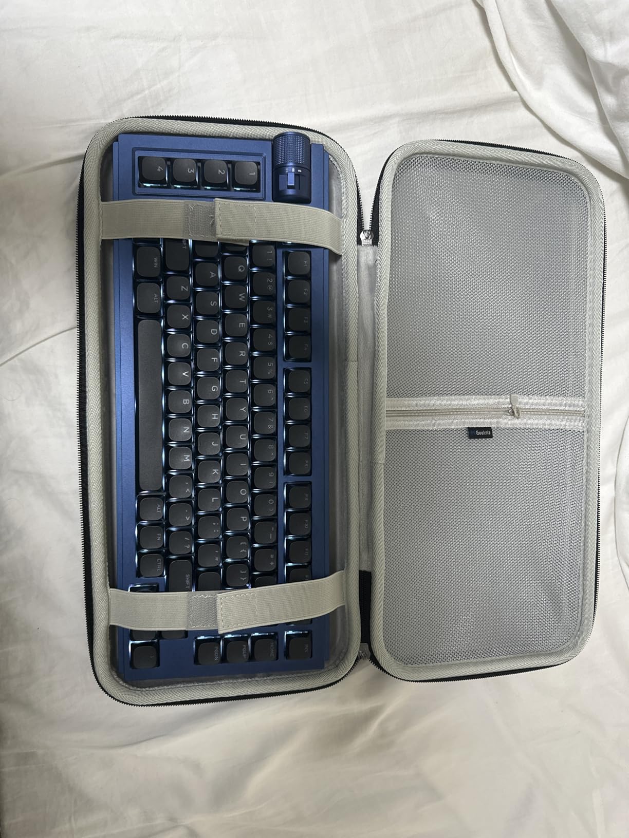GEEKRIA TKL Keyboard Case, Hard Shell Travel Carrying Bag for 80% / 87 Keys Mechanical Gaming Keyboard, Compatible with Logitech G915 TKL, G PRO Keyboard/G PRO X (Extra Space) customer photo 1