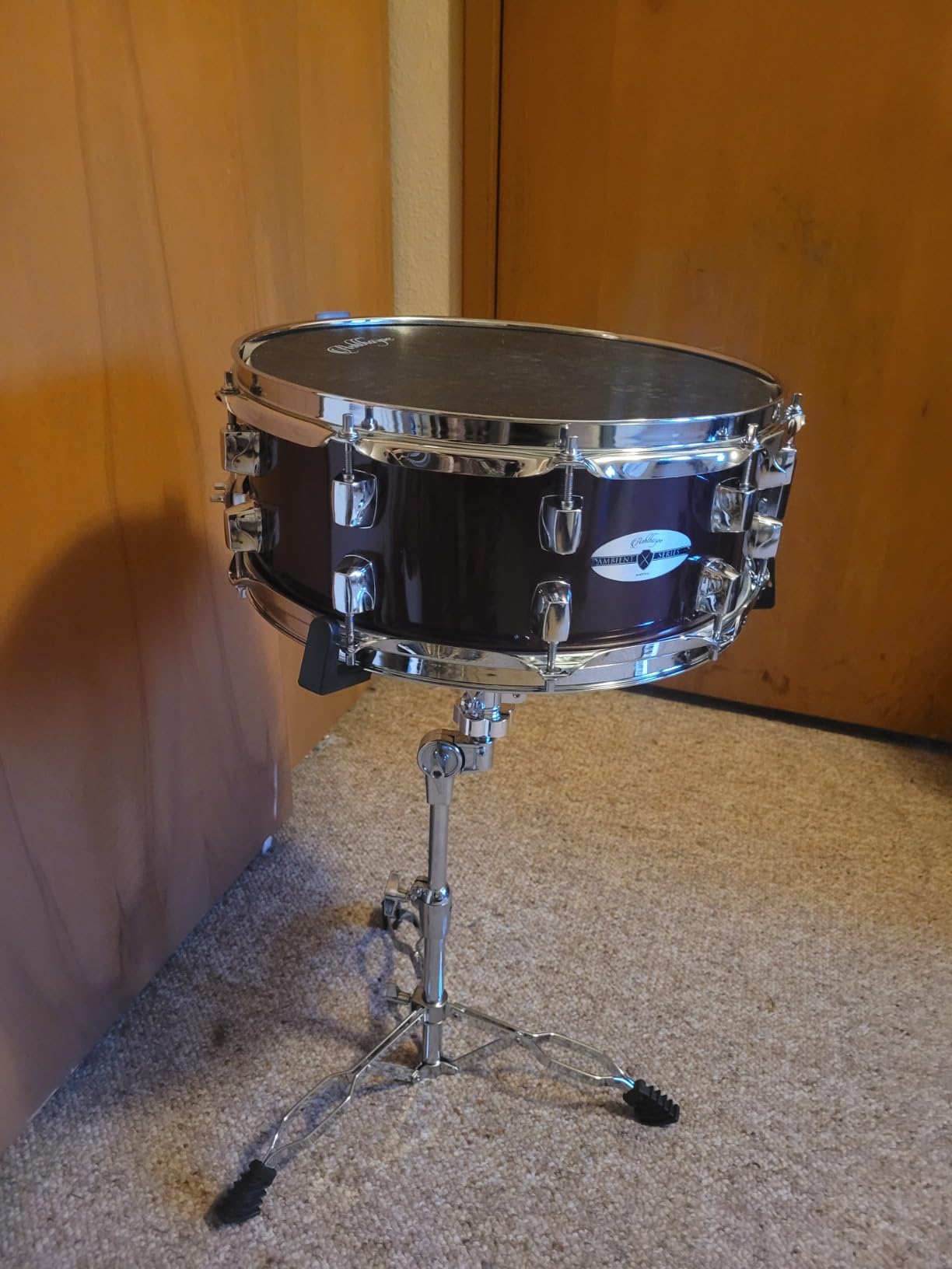 Ashthorpe Snare Drum Set with Remo Head (Silver) - Student Beginner Kit with Stand, Padded Gig Bag, Practice Pad, Neck Strap, and Sticks customer photo 1