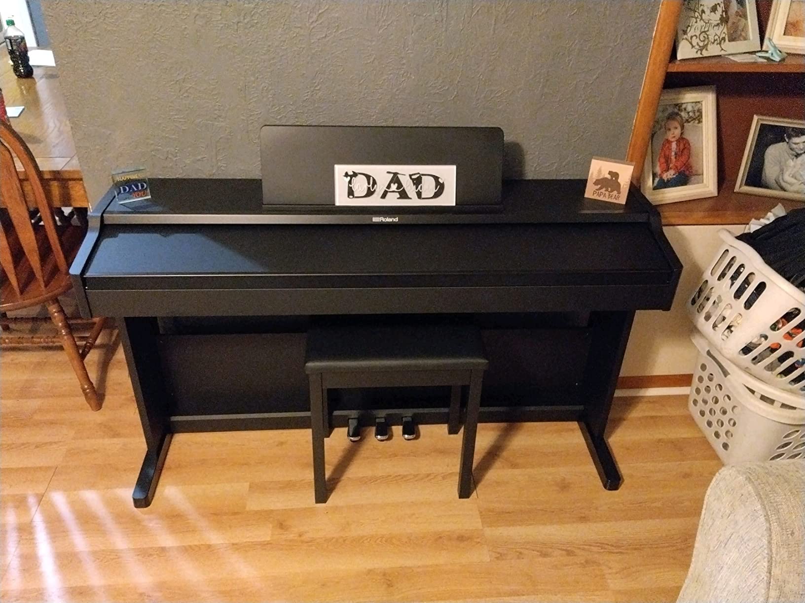 Roland RP107 Digital Piano | Compact and Affordable Home Piano with Traditional Upright Styling | Perfect for Beginners | Class-Leading Sound and Playability | Onboard Bluetooth & More customer photo 2