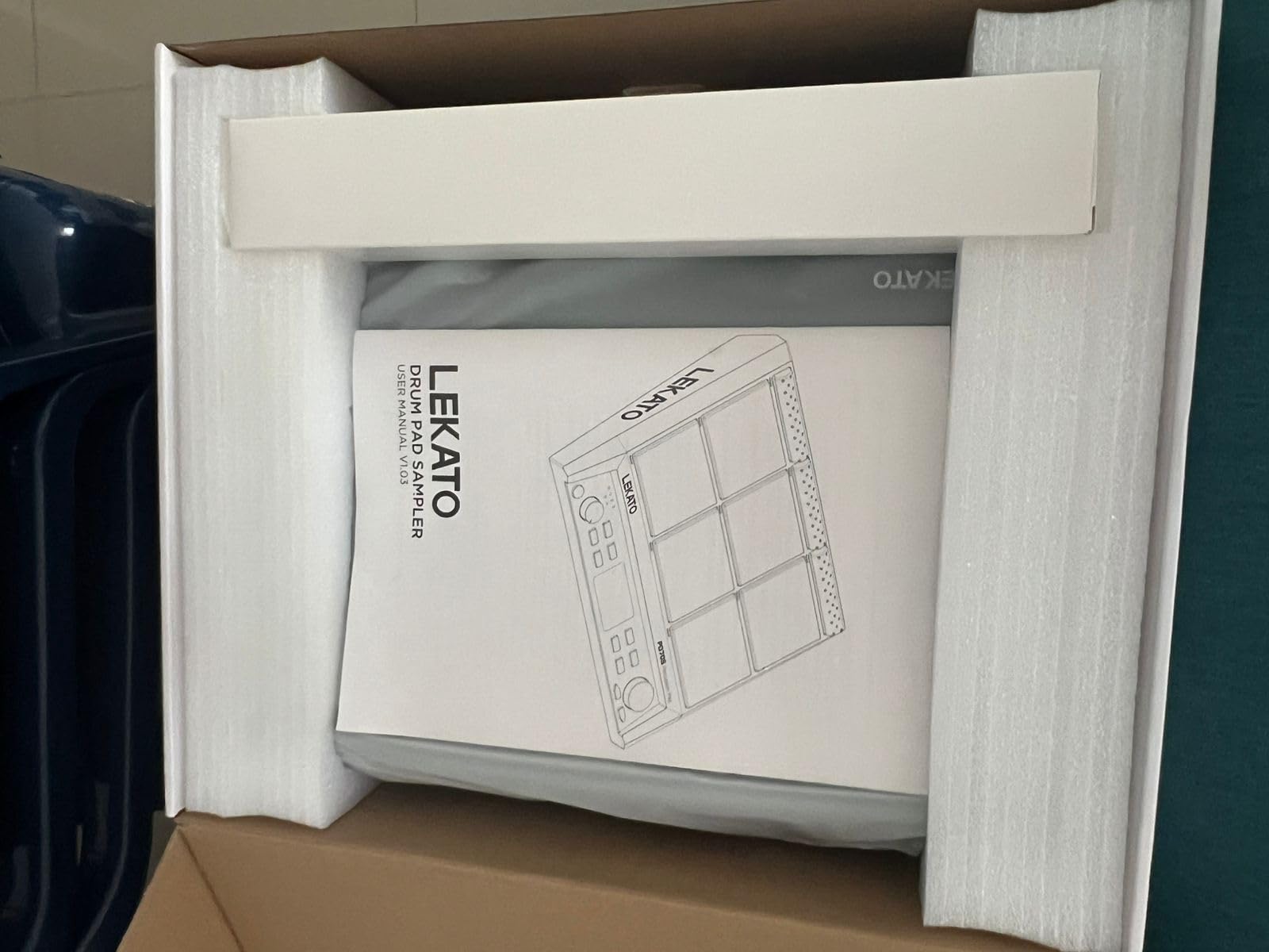 LEKATO Percussion Sample Pad, Electric Drum Pad with 9 Velocity-Sensitive Drum Pad, Electronic Drum Set Pad Multipad with MIDI out, USB MIDI, AUX, Looper, Trigger inputs, 592+ Sounds (PD705) customer photo 2