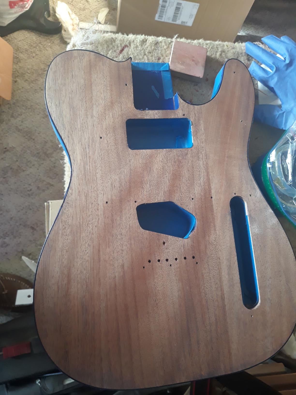 DIY 12 String Electric Guitar Kits Mahogany Body Maple Neck & Composite Ebony Fingerboard You Build The Guitar customer photo 2