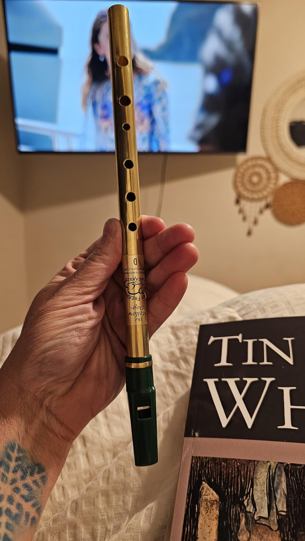 Jerry Freeman Tweaked Key of D Mellow Dog Tin Penny Whistle Irish Pennywhistle customer photo 2