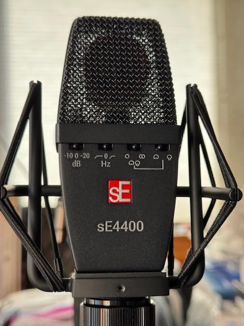 sE Electronics sE4400 Multi-Pattern Large Diaphragm Condenser Microphone with Gold Capsule, Pads & Low-Cut Filters & Shockmount - Professional Studio Recording Microphone (Matched Pair) customer photo 2