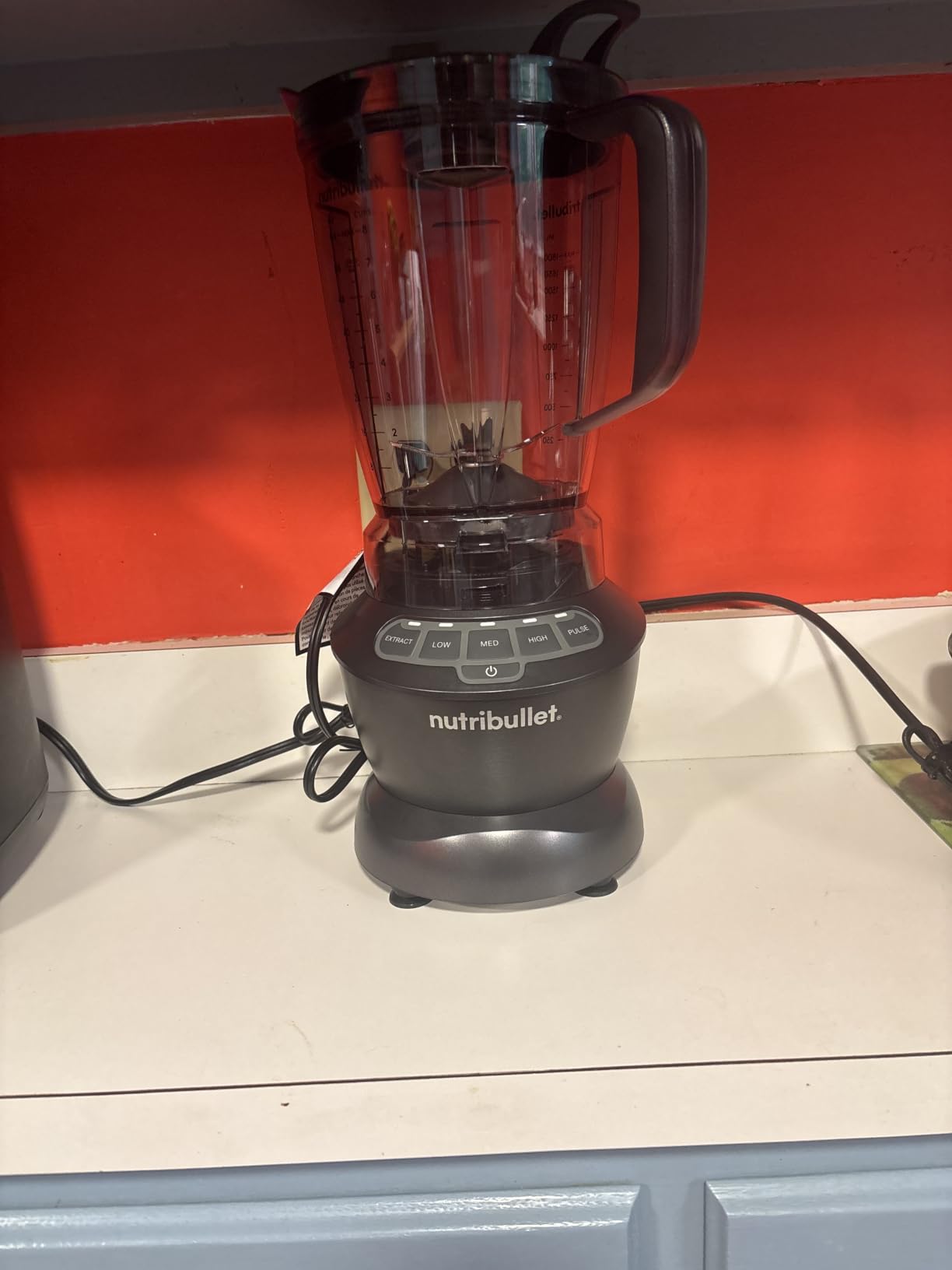 Nutribullet Full-Size Blender Combo, Single-Serve & Large Capacity, 1200W, 64oz Pitcher, 32oz Cup, Extractor Blade, 3-Speed, Pulse, Smoothies, Soups, Sauces, Easy Cleaning, Dark Gray, NBF50500 customer photo 1