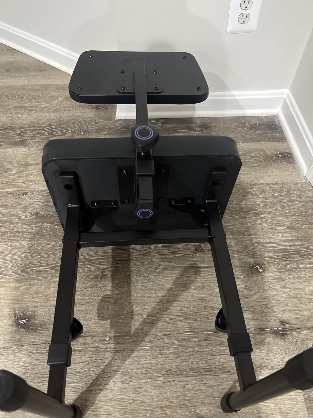Liquid Stands Piano Bench Adjustable Stool - Music Keyboard Bench with Backrest Seat for Piano Keyboard Stand with Black Padded Cushion for Musicians Piano Stool Chair customer photo 2