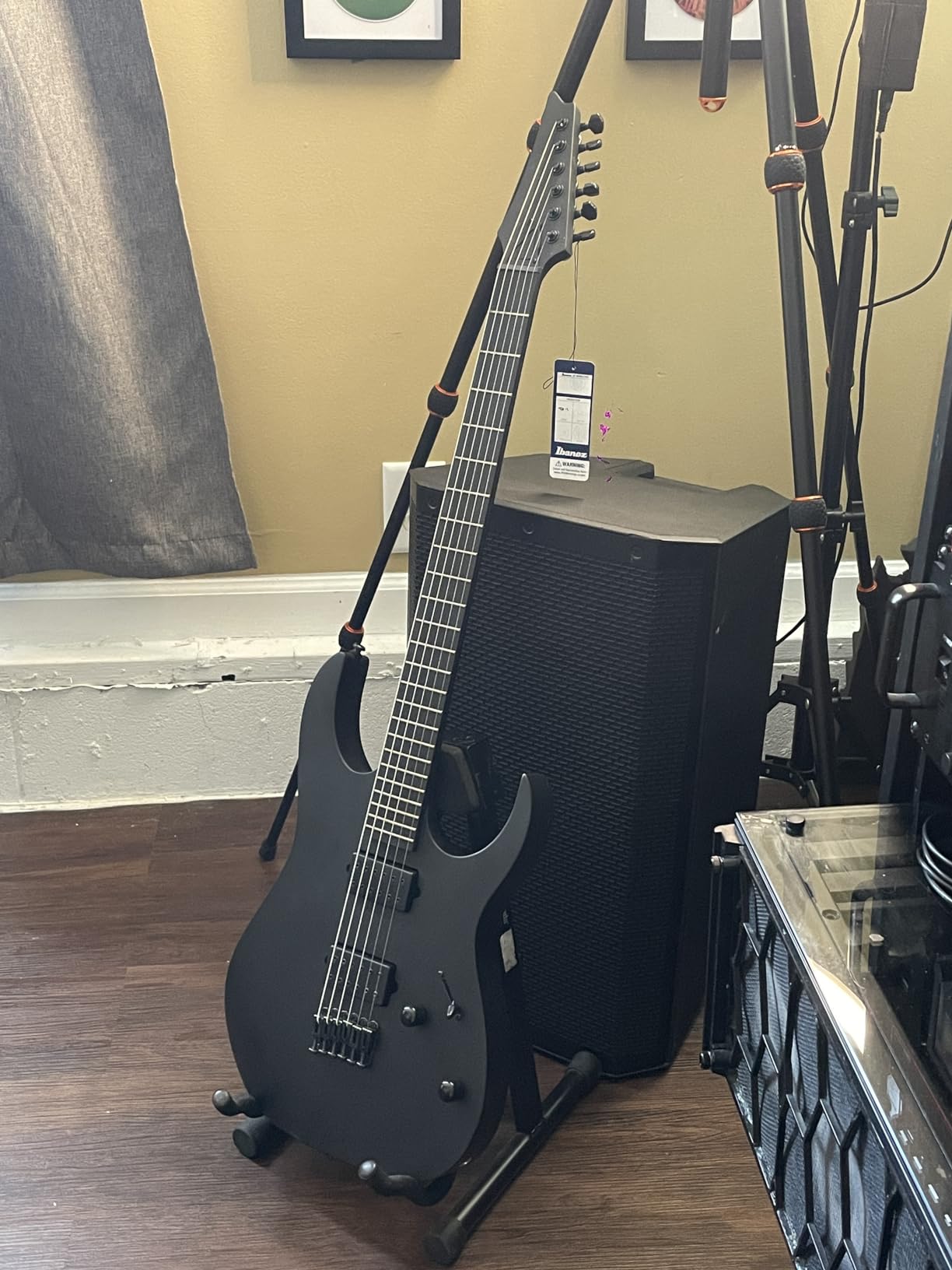 Ibanez Iron Label RGRTBB21 Baritone Electric Guitar - Black Flat customer photo 1