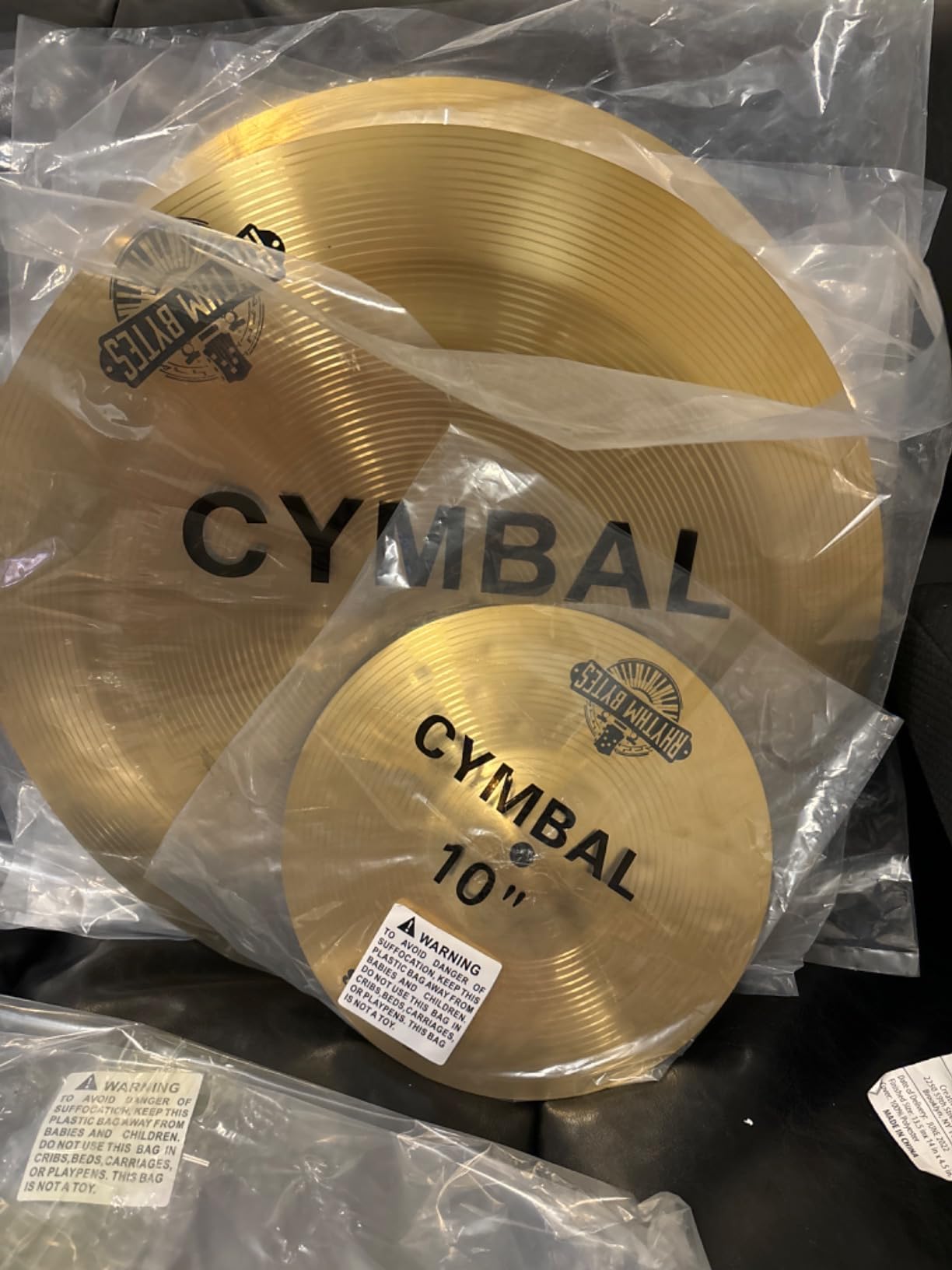 Rhythm Bytes Cymbal Set - New Sultans Series | Complete 7-pcs Drums Set Cymbal Pack Includes 14