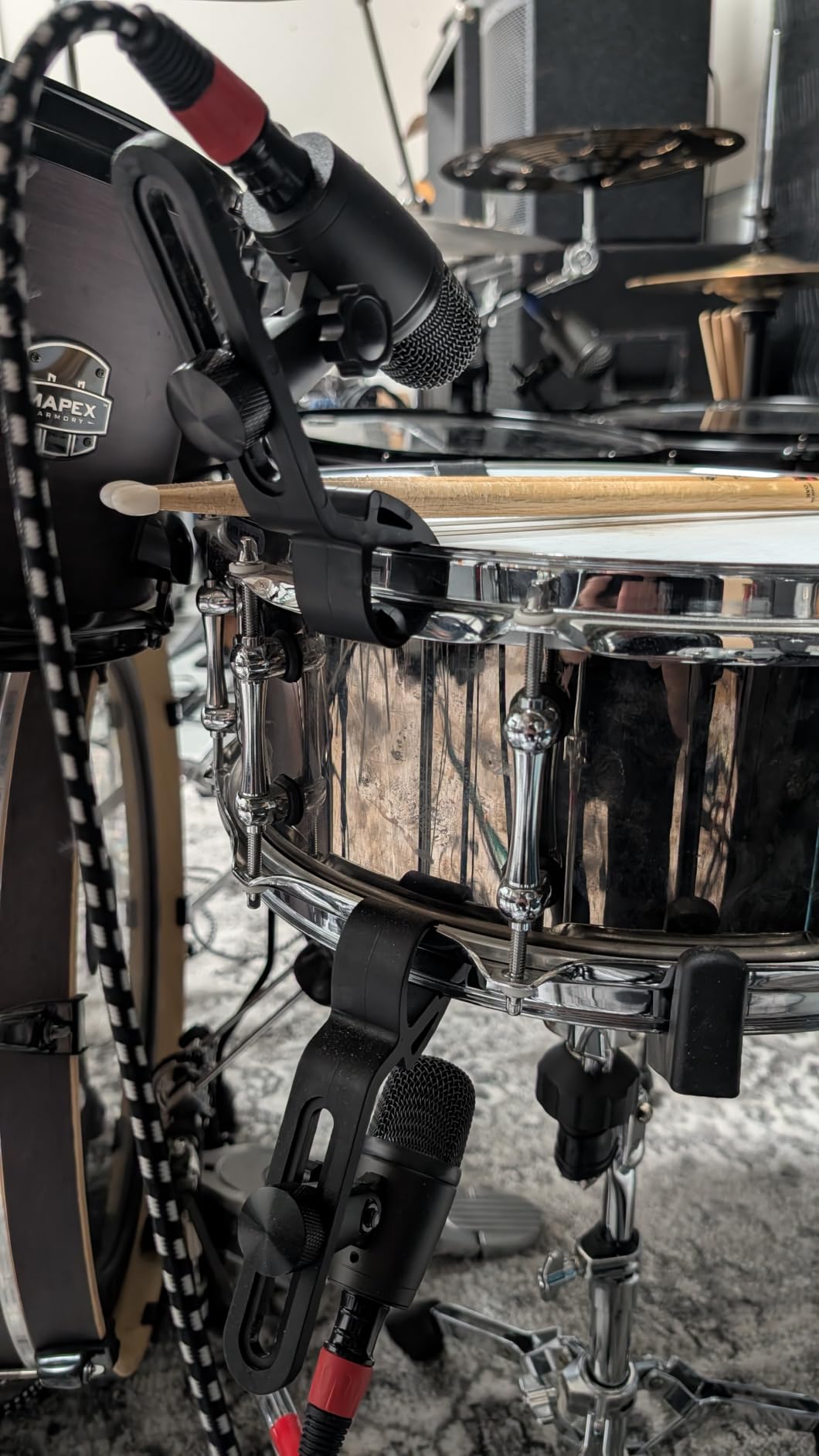 Phenyx Pro PDM34 Snare Drum Mic, Cardioid Dynamic Microphone with Clip-on Microphone Clamp customer photo 1
