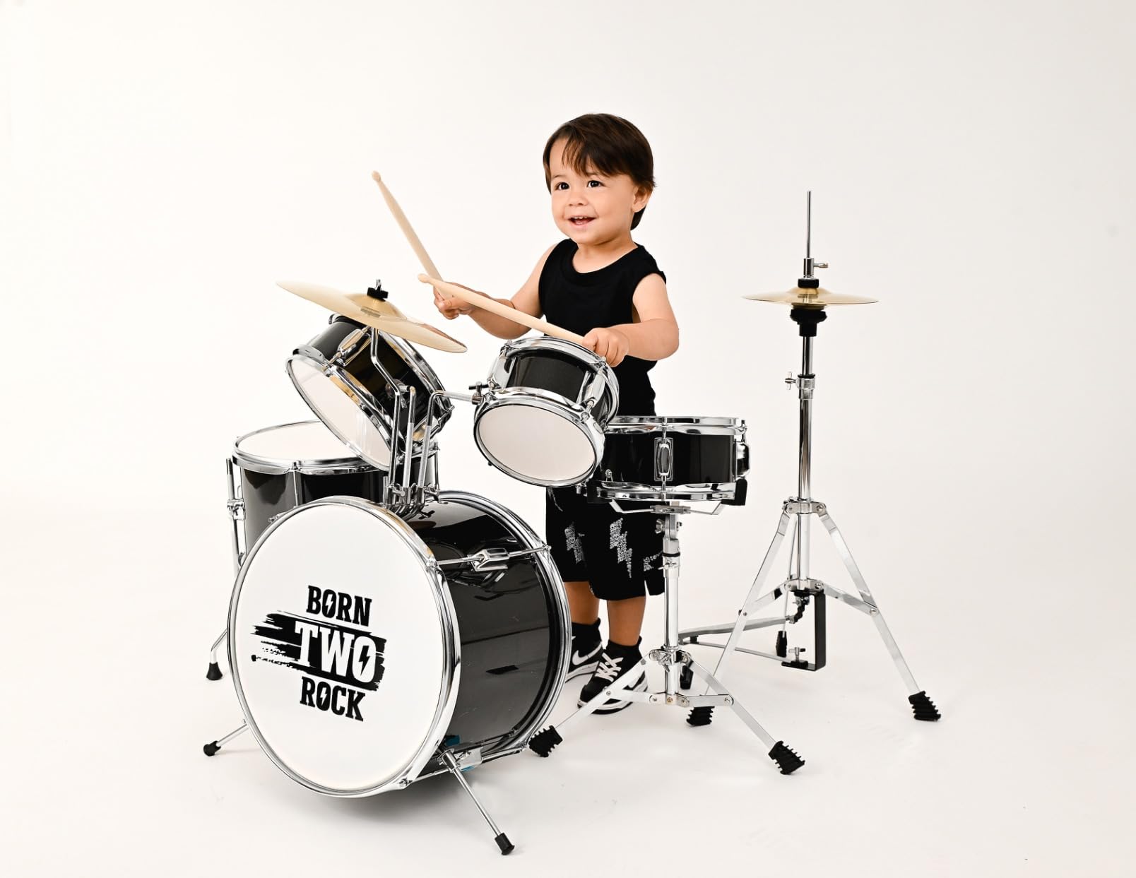 Ktaxon 5-Piece Complete Junior Drums Set, 14 Inch Beginners Drum Kit with Throne Stool, Pedal & Drumsticks customer photo 1