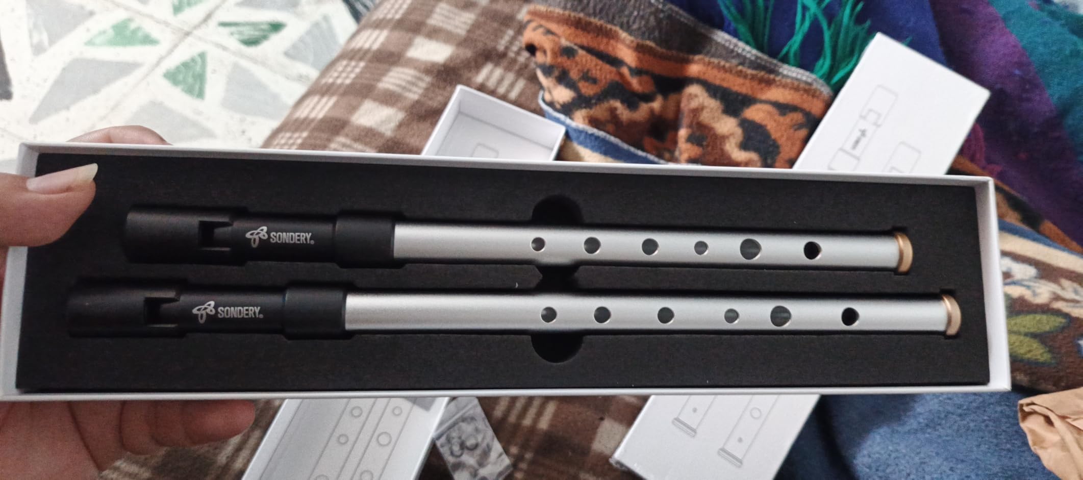 Sondery Irish Tin Whistle Key of D Made from Brass A Bright Brass Wind Type Sound Penny Whistle customer photo 1