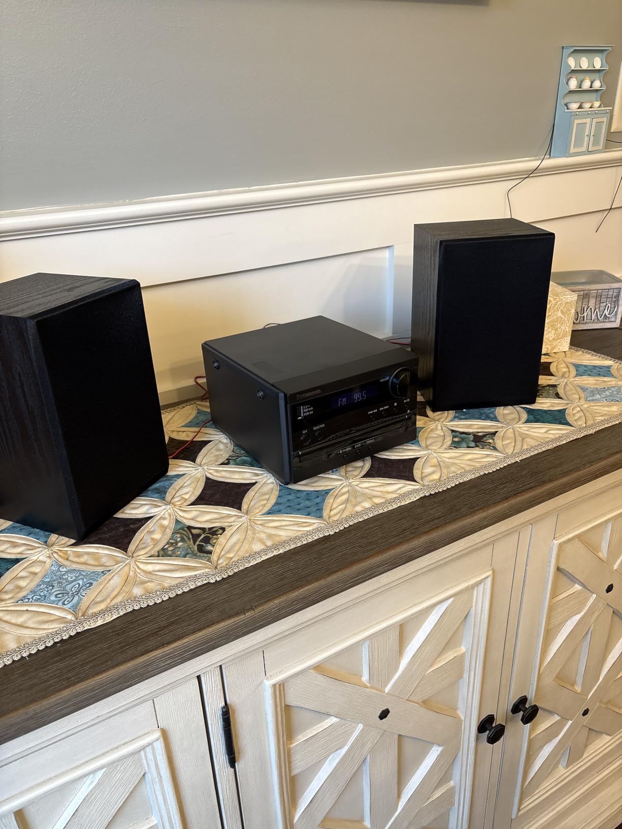 Panasonic Compact Stereo System with CD Player, Bluetooth, FM Radio and USB with Bass and Treble Control, 20W Stereo System for Home with Remote Control - SC-PM270PP-K (Black) customer photo 1