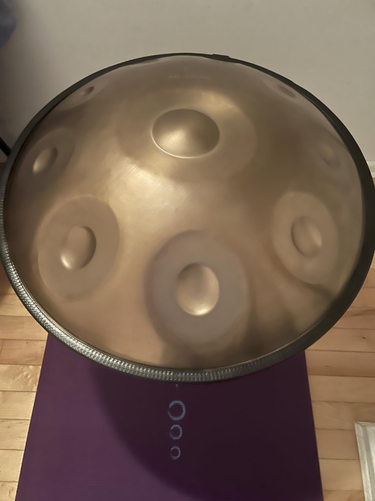 Handpan Drum 22 Inches D Minor Kurd, 432Hz 10 Notes Hand Drum Instrument, Premium Steel Drum, Handpan Instrument for Adults (Gold) customer photo 2