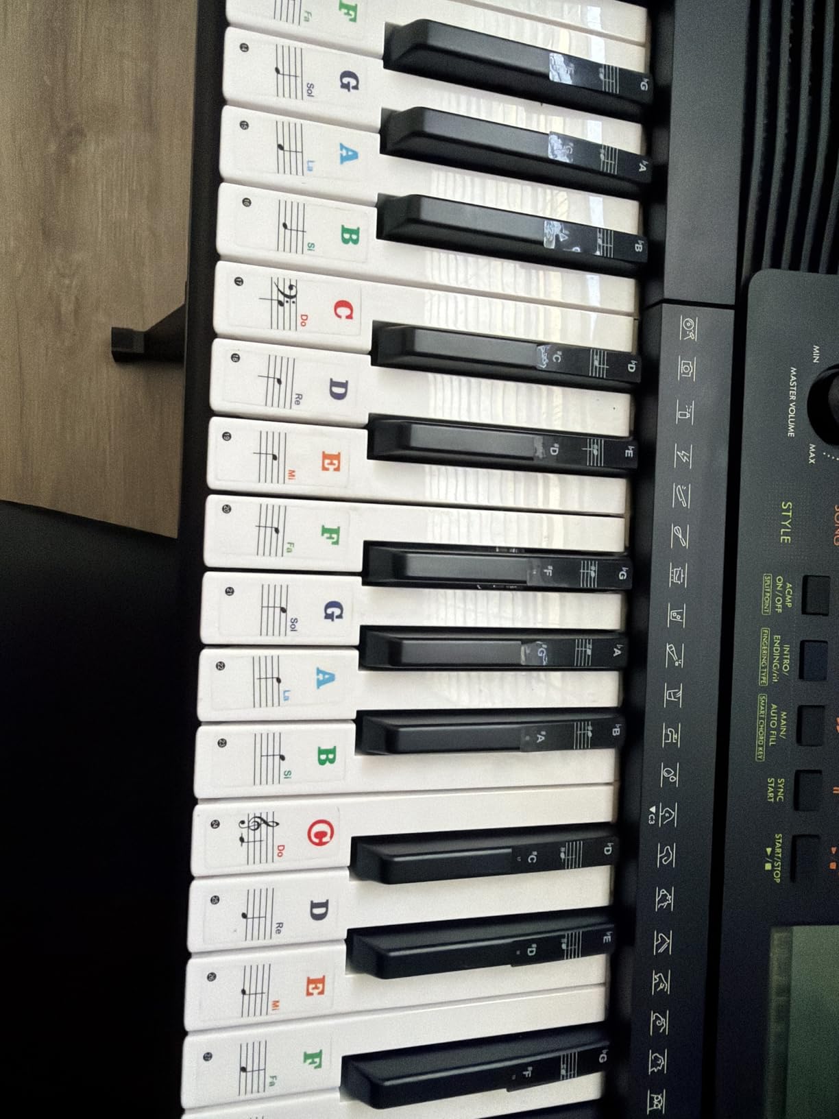 Yamaha 61-Key Portable Keyboard for Beginners with Learning Tools, Music Rest and Power Adapter PSRE283 customer photo 1