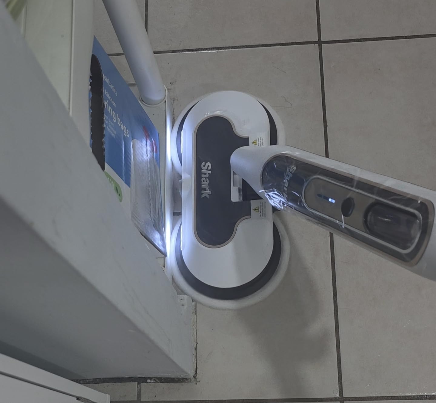 Shark Steam & Scrub with Steam Blaster Technology All-in-One Hard Floor Steam Mop with 3 Steam Modes & LED Headlights S8201, Rotator White customer photo 1