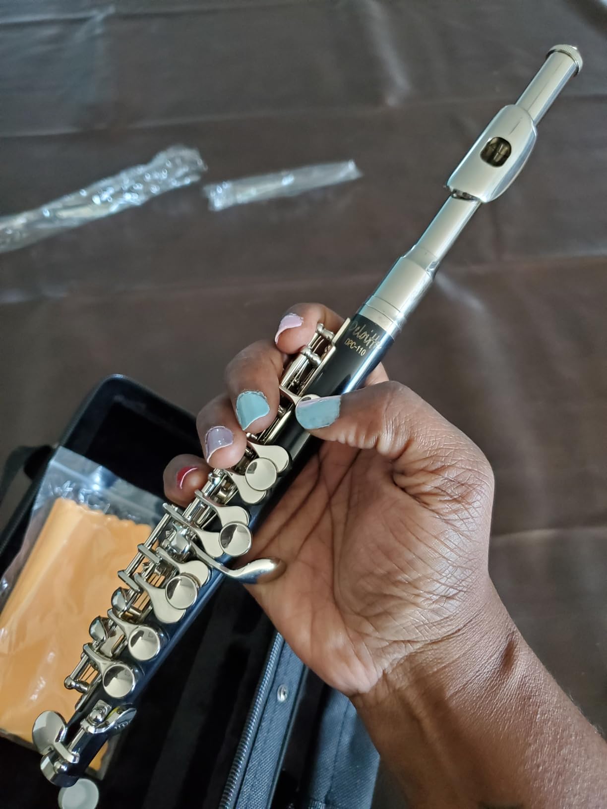 Deloitte Piccolo C Key, Nickel Plated, DPC-110, for Beginner Student Piccolo Instrument, Carrying Case customer photo 2