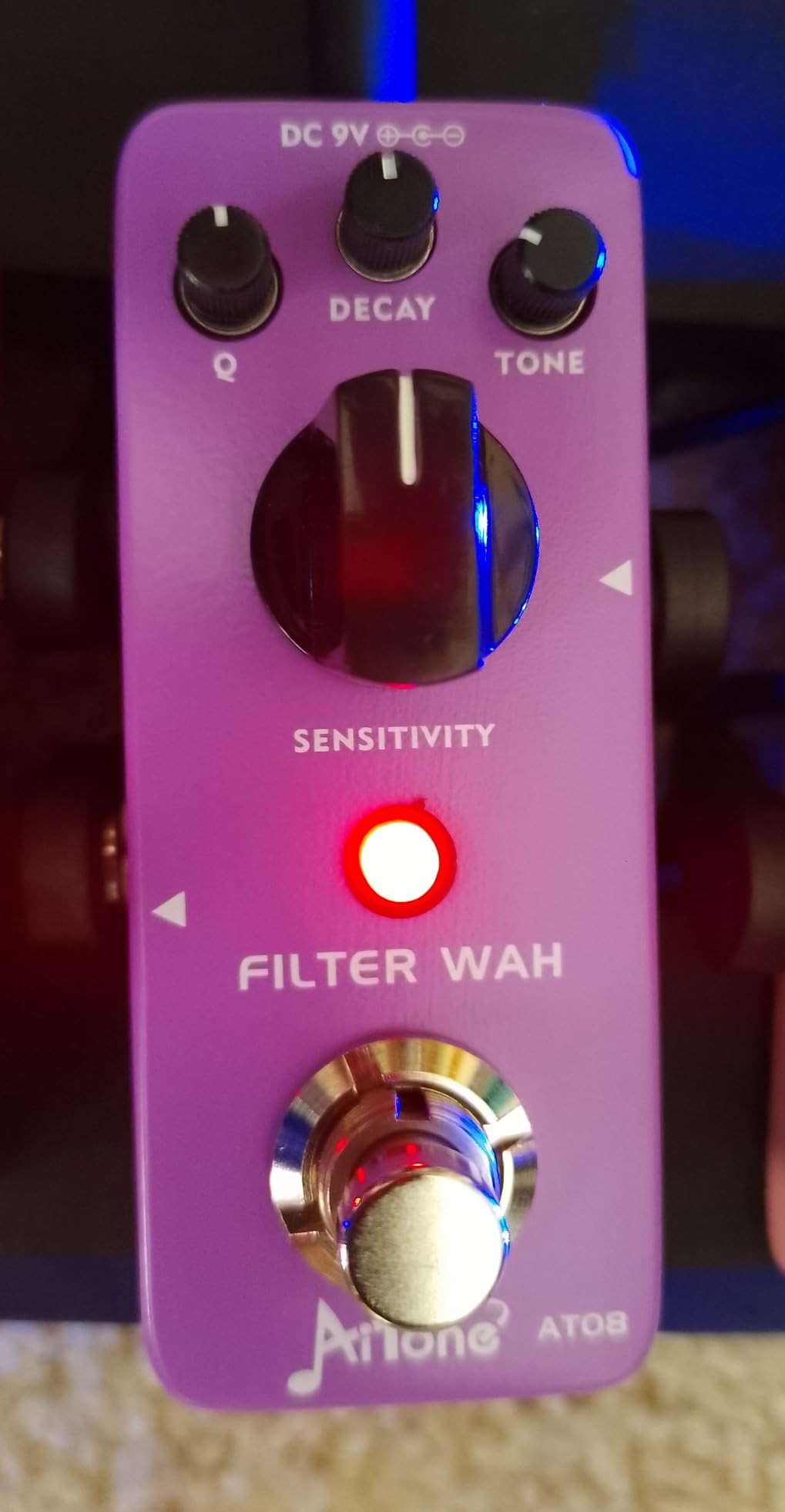 AITONE Wah Pedal Dynamic Auto Wah Guitar Effect Pedals Envelope Filter True Bypass for Electric Guitar and Bass (AT-08) customer photo 1