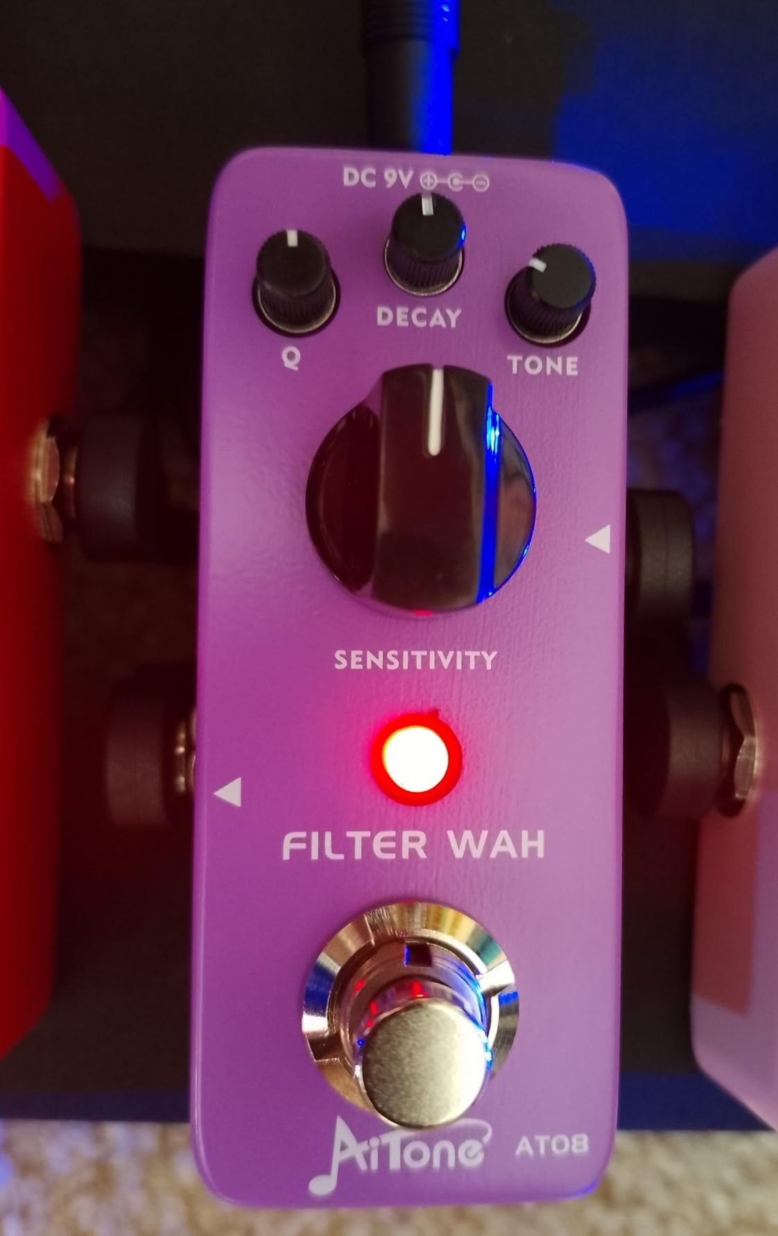 AITONE Wah Pedal Dynamic Auto Wah Guitar Effect Pedals Envelope Filter True Bypass for Electric Guitar and Bass (AT-08) customer photo 2