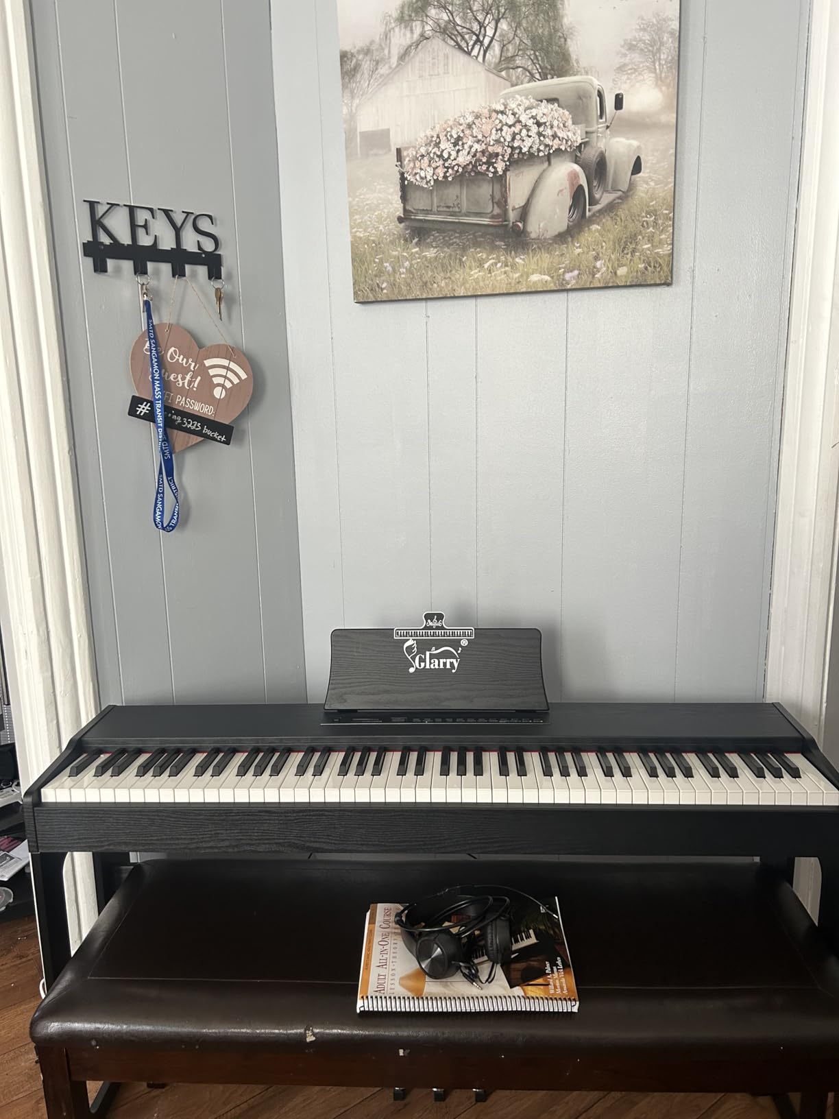 GLARRY GDP-88 Digital Piano 88-Key Home Full Weighted Hammer Heavy Action Digital Piano, Portable Electric Keyboards Piano with Triple Pedals customer photo 2