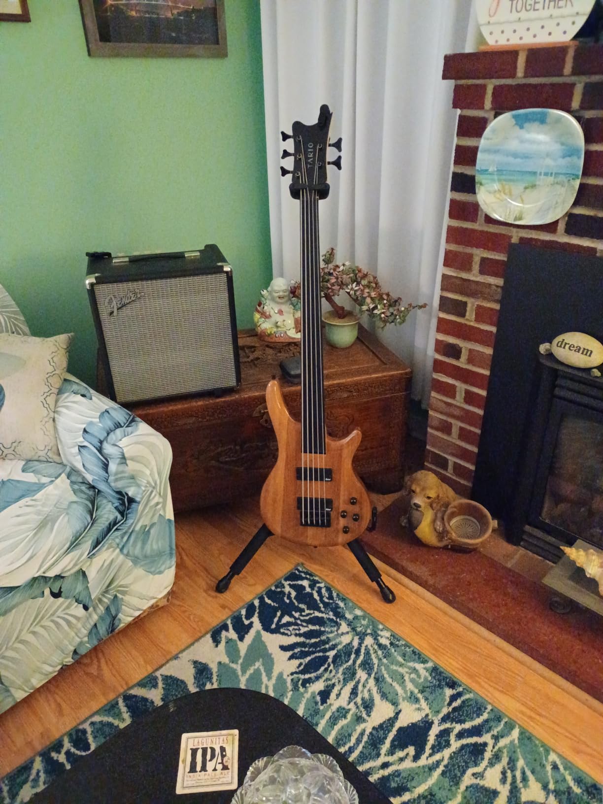 TARIO Fretless 4 String Electric Bass Bolt_On Maple Neck, Basswood Body customer photo 1