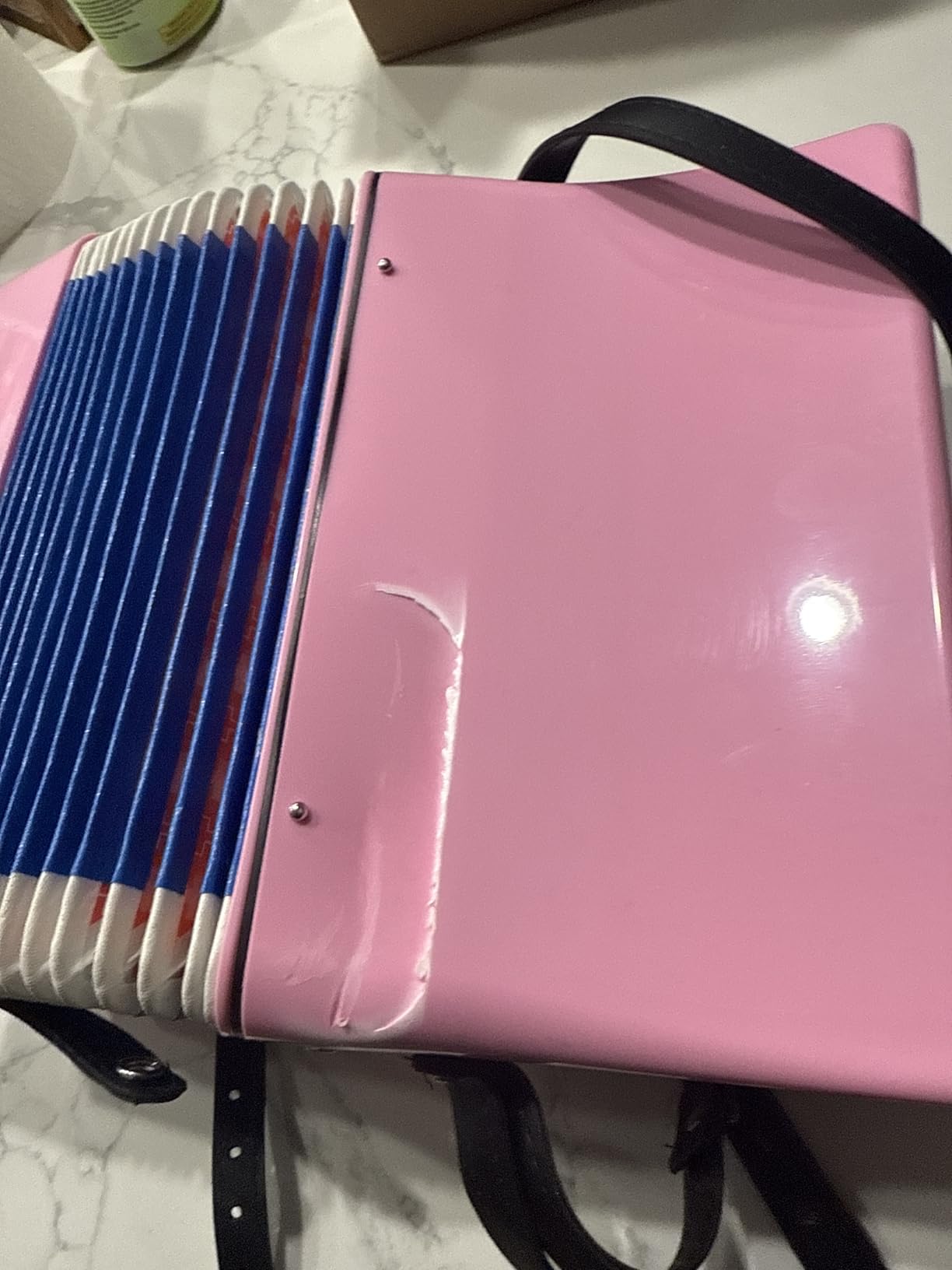 Accordion Instrument for Kids Professional 17 Keys 8 Bass Accordion with Straps for Beginner Student Educational Musical Instrument customer photo 1