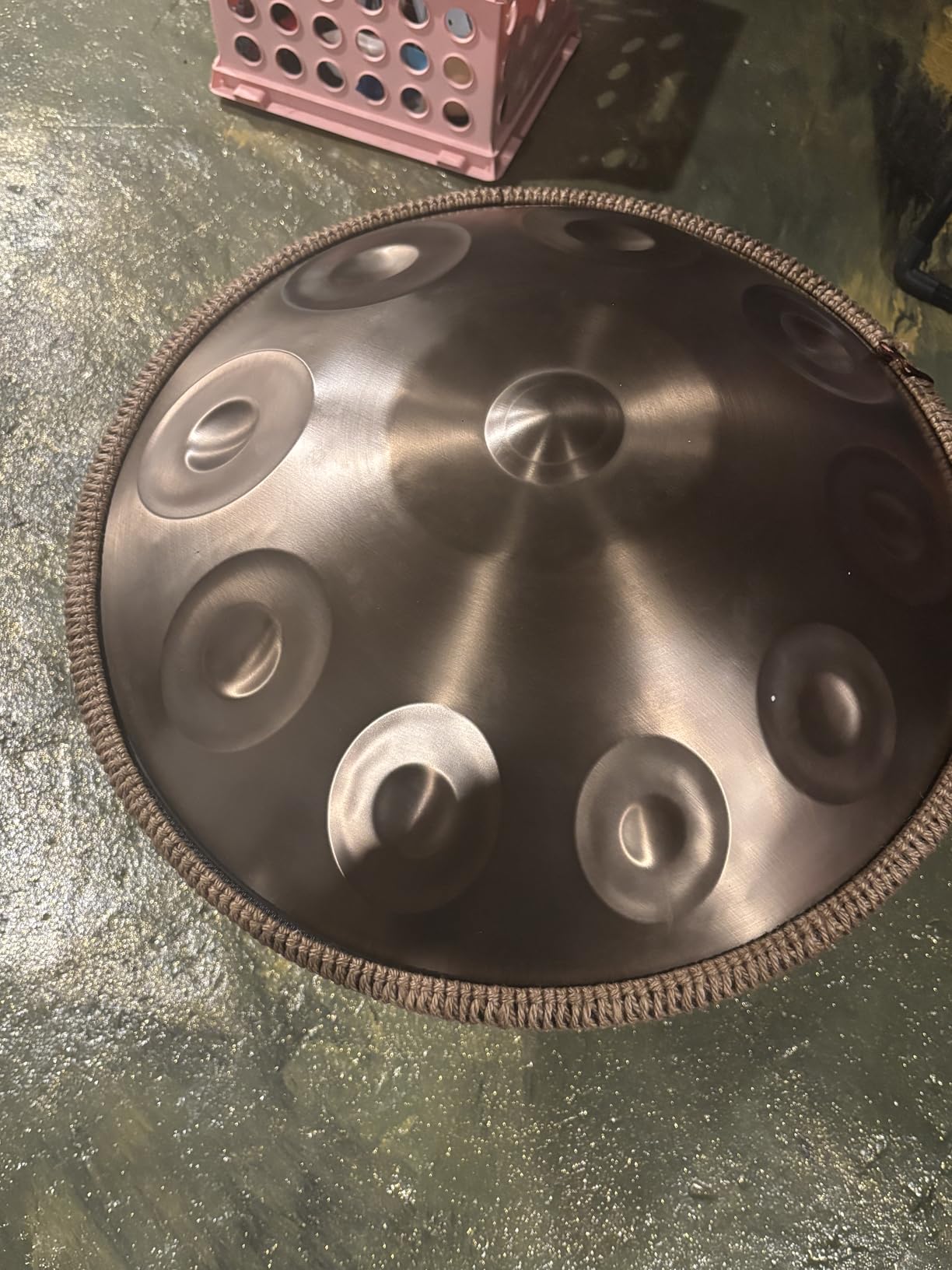 Handpan 22 Inches Drum Set, 440Hz 9 Notes Hand Drum Instrument, Premium Steel Hand Drum, Includes Carrying Case, Drumsticks, Spiral Wraps, Instruction Guide customer photo 1