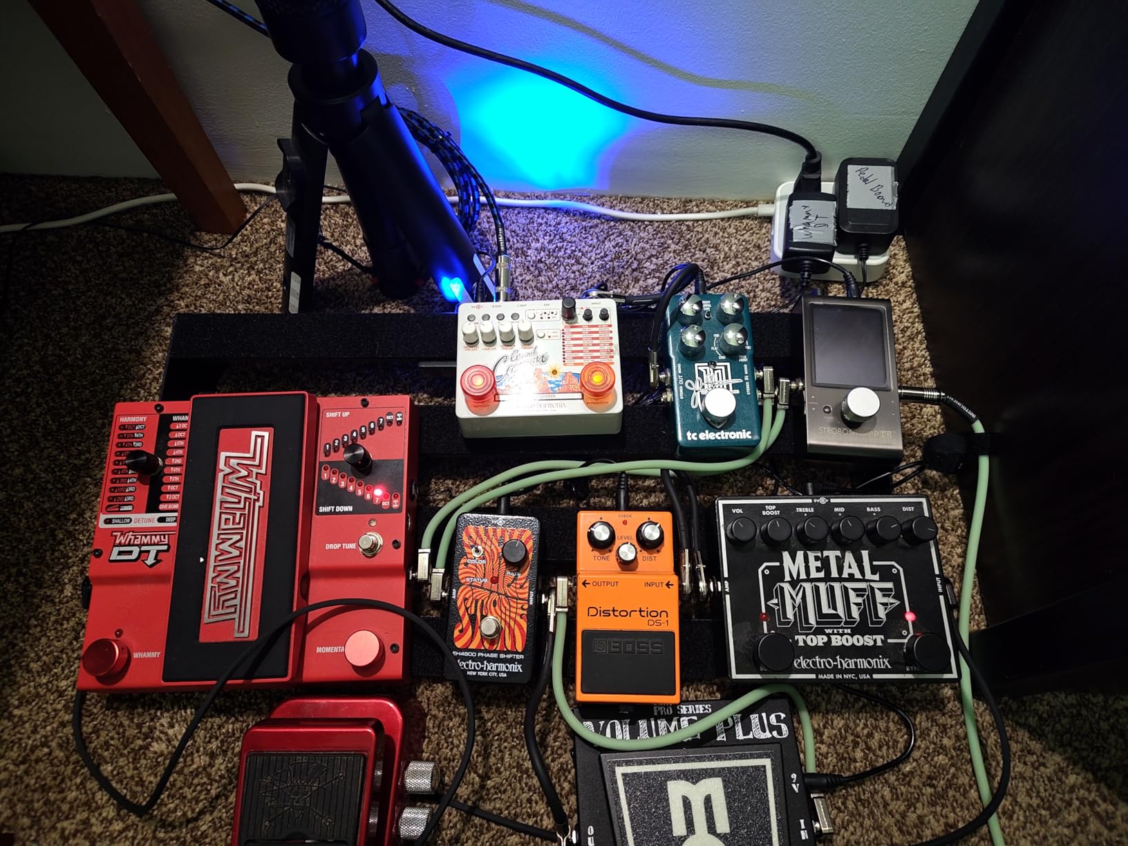 STRICH Pedal Board with Built-in Power Supply, Guitar Pedalboard 15