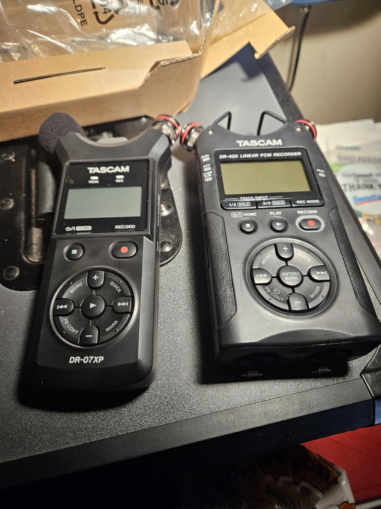 TASCAM DR-07XP 32-Bit Float Portable Handheld Field Recorder and USB-C Audio Interface -- With Adjustable Mics for Digital Stereo Recording of Music, Sound, Voice, Audio for Video and Podcasting customer photo 2