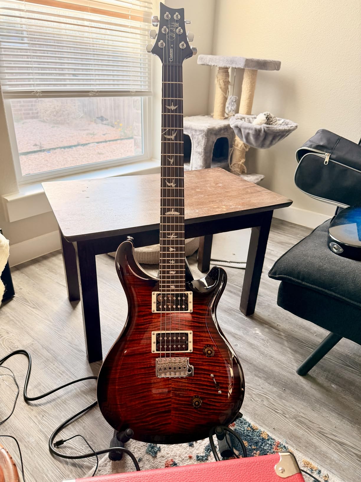 PRS SE Custom 24 Exclusive, Orange Tiger Smokeburst customer photo 1