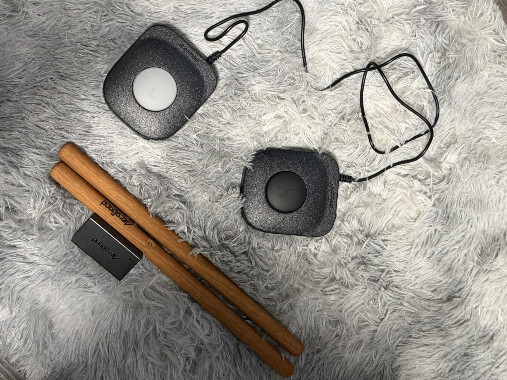 AeroBand Electronic Drum Set PocketDrum2 MAX, Air Drum Sticks & Pedals & Bluetooth Adapter, Play Drum Anywhere Anytime, 8 Tones and USB Midi Teens Adult Drummer Gift (Earphone Included) customer photo 1