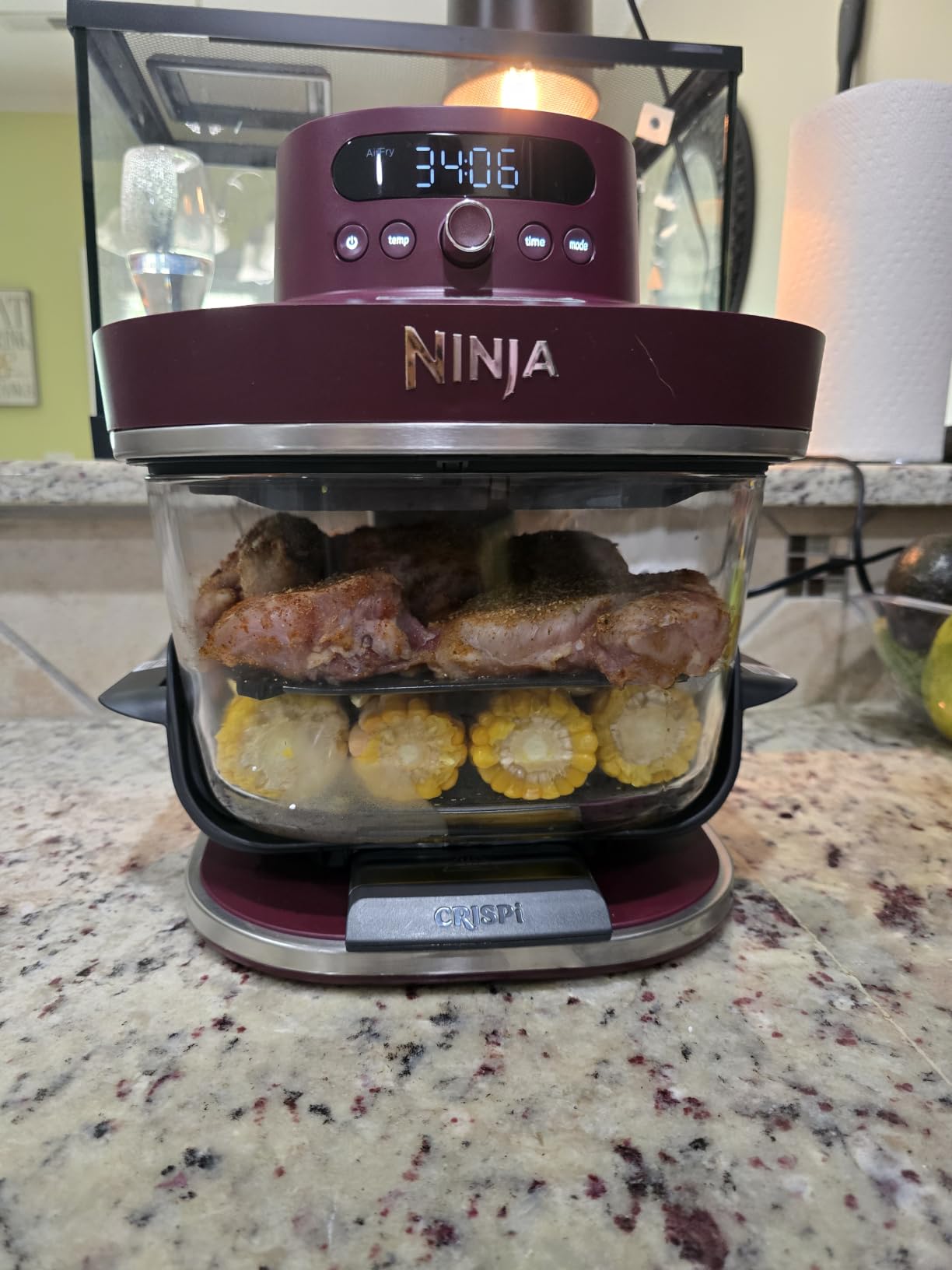 Ninja Crispi Pro 6-in-1 Glass Air Fryer AS101LG, With Nontoxic 6qt & 2.5qt Containers & Lids, Microwave/Freezer/Dishwasher Safe, 450F customer photo 1